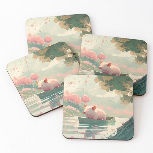 Item preview, Piggy's Serene Waterway designed and sold by Wallbreaker Pig.