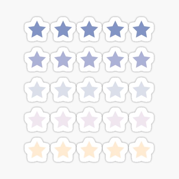 Star Stickers Pack (Dusk), 25 Count Sticker for Sale by Felpix
