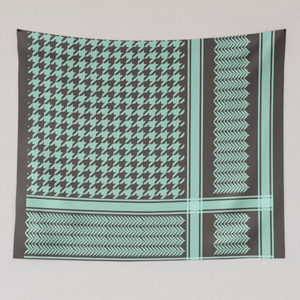 Item preview, Traditional Palestinian " Hatta" Kufiya Pattern Design | Trequze Keffiyeh Design   designed and sold by Qantara Art Gallery.