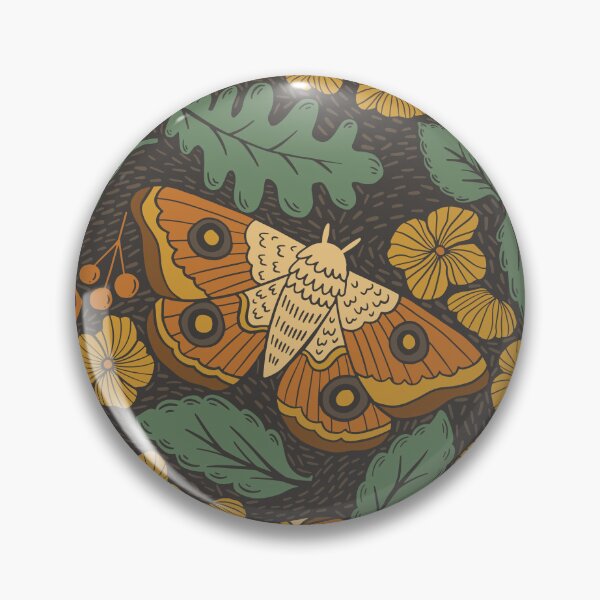 Item preview, Autumn Midnight Moths designed and sold by latheandquill.