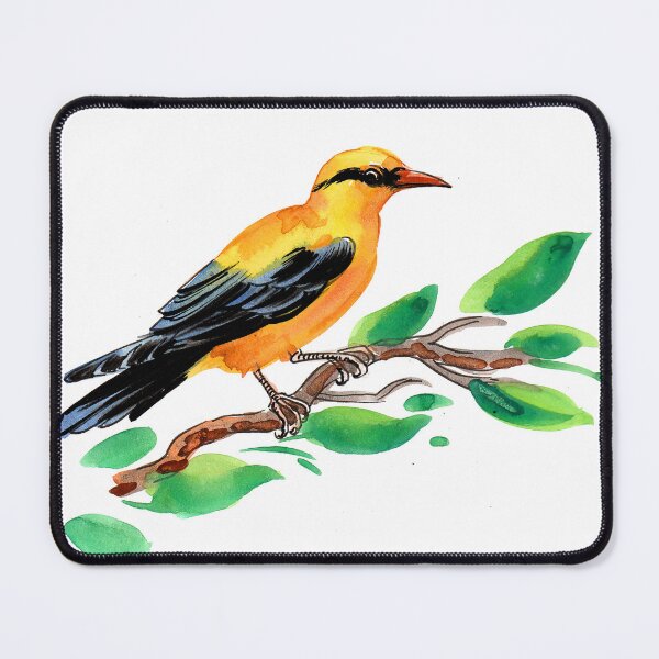 Item preview, Yellow bird on tree branch designed and sold by AlexBlackSea.