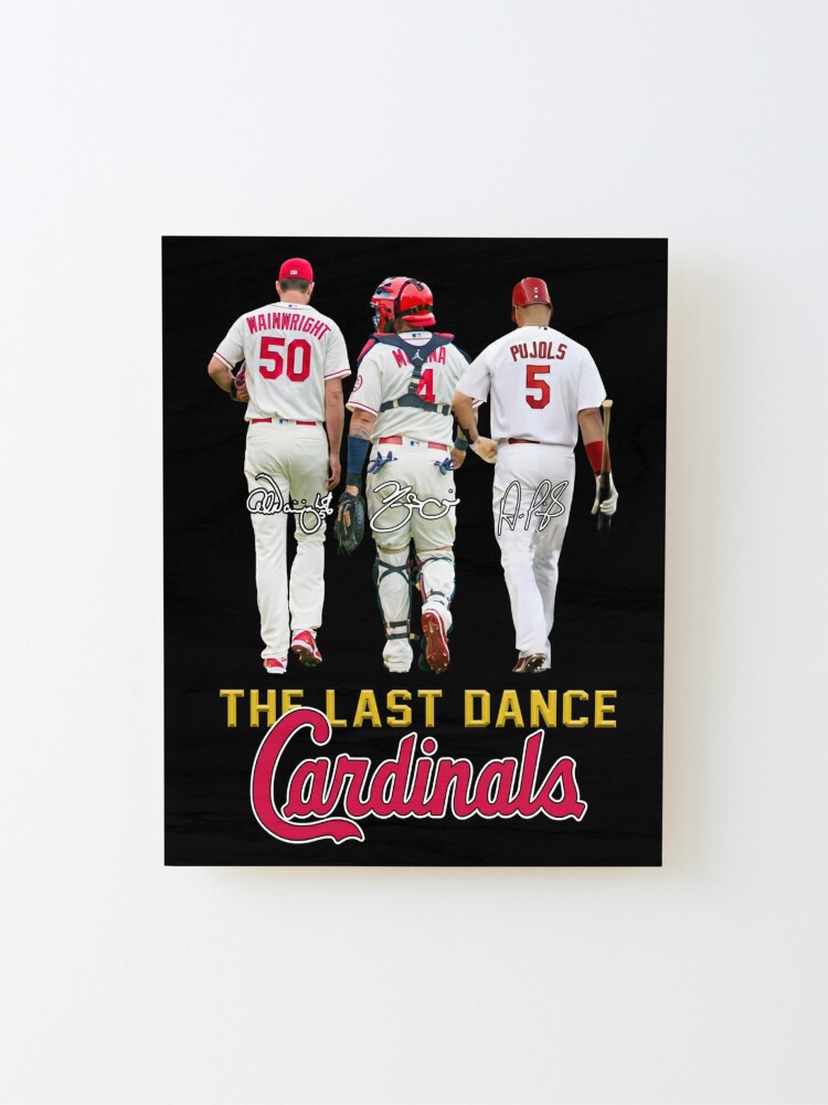 Adam Wainwright Albert Pujols Yadier Molina St. Louis Last Dance  Sticker  for Sale by rosemarpkins