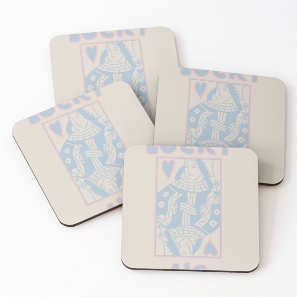 Item preview, Pink and Blue "Lucky Us" heart card  designed and sold by Kate Boone.