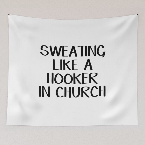 Item preview, Sweating like a hooker in church designed and sold by allthetees.