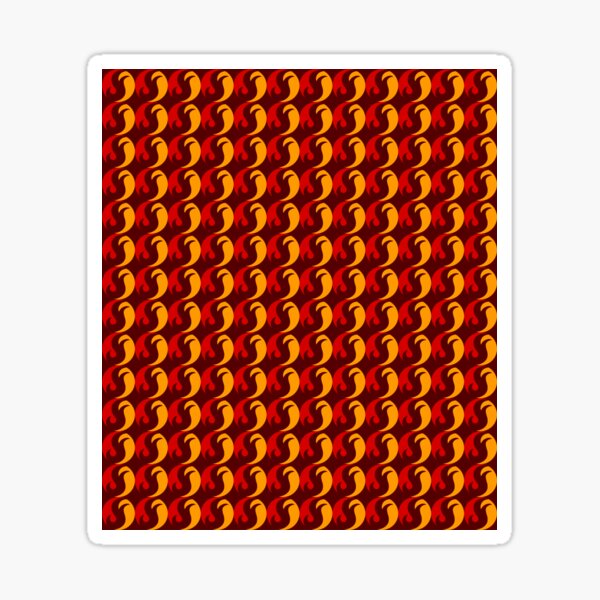 Fireball pattern Sticker