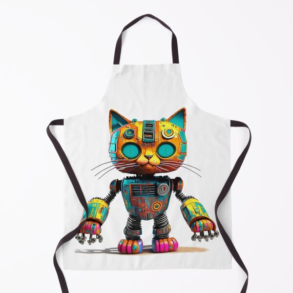 Item preview, cat robot 3d Art Design designed and sold by SkyscreenshopV2.