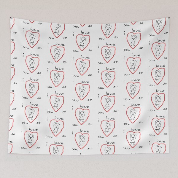 Item preview, I Love You So Softwilly merch Donna Art designed and sold by Stone-Valley.