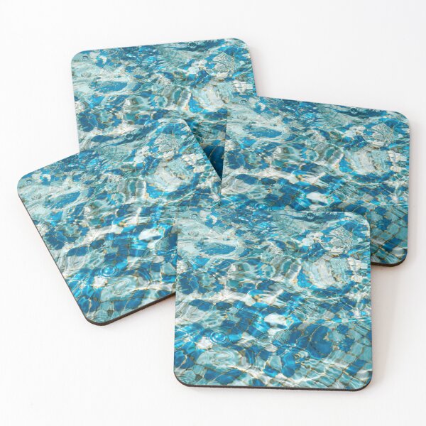 Item preview, Fluid Abstraction in Sapphire Turquoise and Aquamarine designed and sold by Georgia Mizuleva.