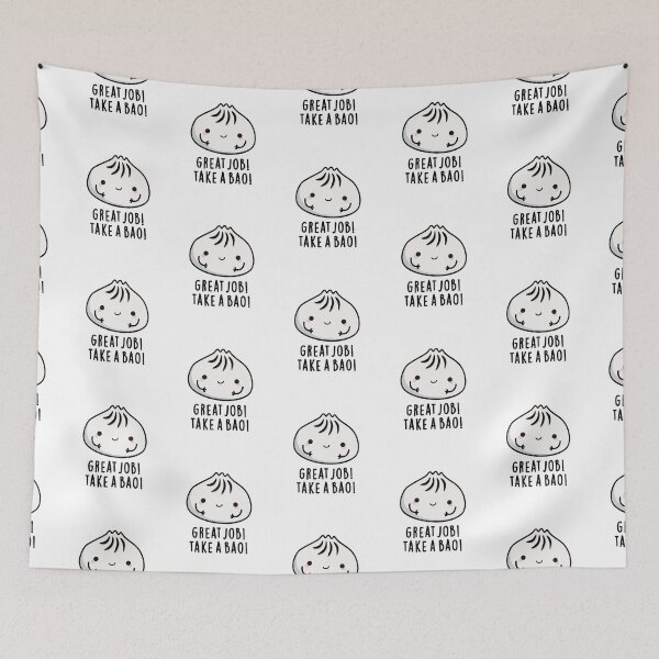 Item preview, Great Job Take A Bao Funny Dimsum Puns  designed and sold by punnybone.