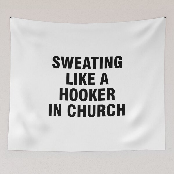 Item preview, Sweating like a hooker in church designed and sold by allthetees.