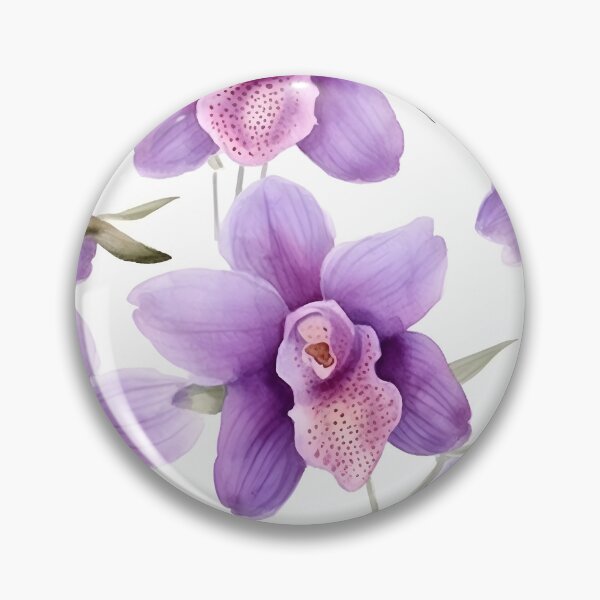 Item preview, Watercolor Orchid Pattern 23 designed and sold by DigitalPatternx.