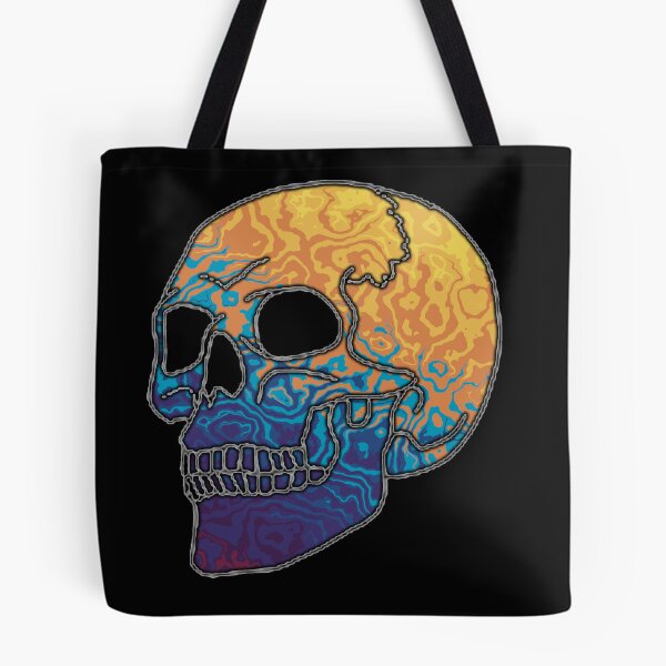 Item preview, Colored skull with black & white Lines designed and sold by AtlantisApparel.