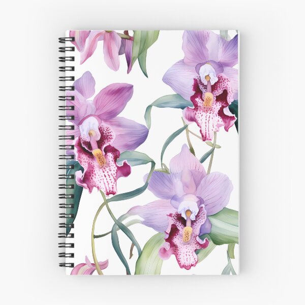 Item preview, Watercolor Orchid Pattern 24 designed and sold by DigitalPatternx.