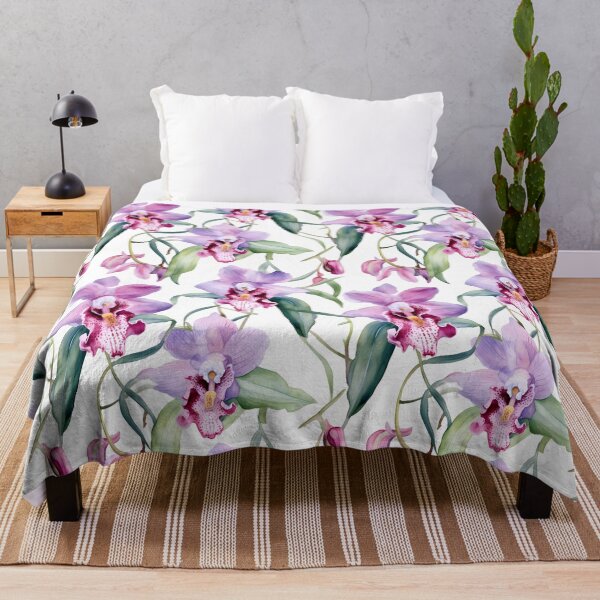 Item preview, Watercolor Orchid Pattern 24 designed and sold by DigitalPatternx.