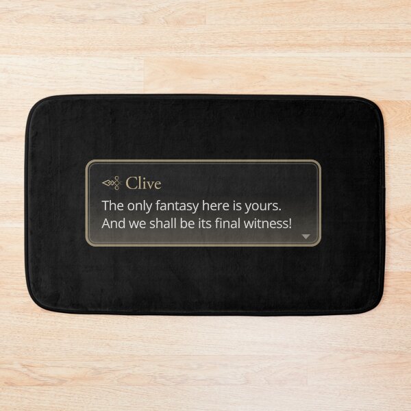 Item preview, The only fantasy here - Clive Rosfield Quote designed and sold by MogsterMemes.
