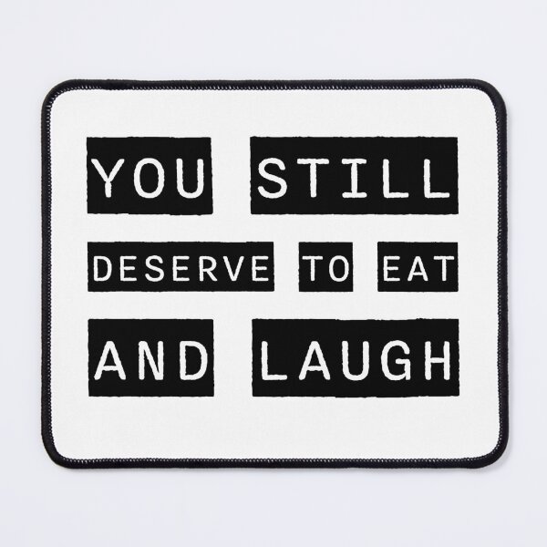 Item preview, Vash Stampede You Deserve to Eat and Laugh Quote designed and sold by Owlhana.