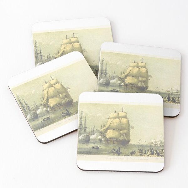 Item preview, Old Vintage Boat On The Sea Ship Art Ship Painting designed and sold by Stone-Valley.