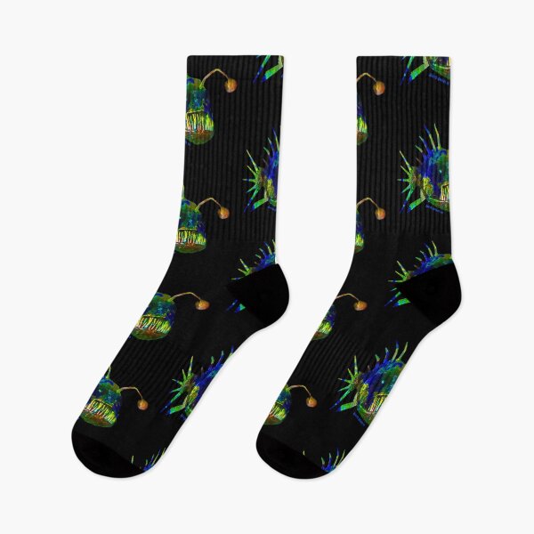 Item preview, Angler Fish From Squid Smack VR - but in cool colors! designed and sold by SquidSmackMerch.