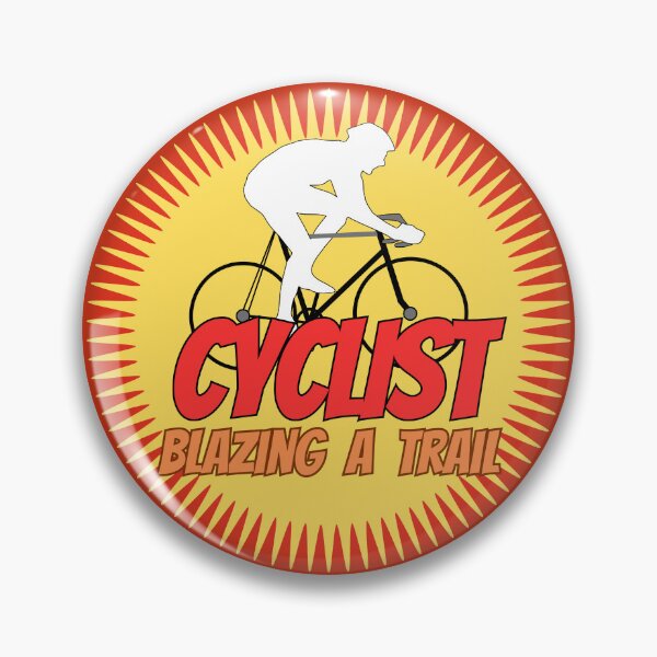 Item preview, Fun Sports Cyclist Blazing a Trail designed and sold by Shean Fritts.