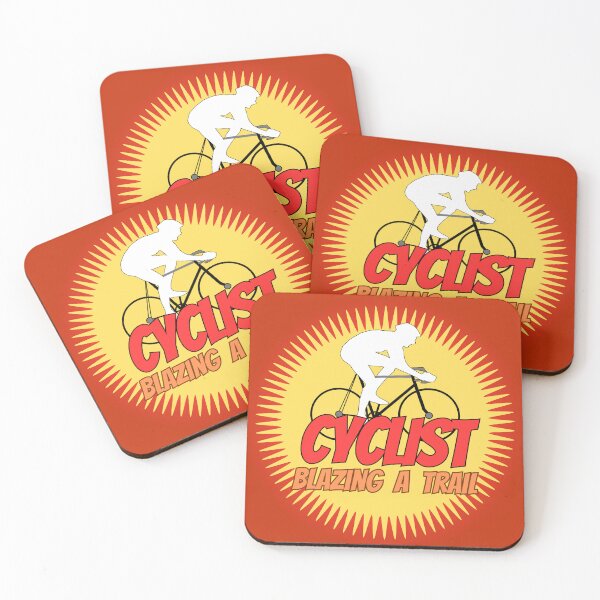 Item preview, Fun Sports Cyclist Blazing a Trail designed and sold by Shean Fritts.