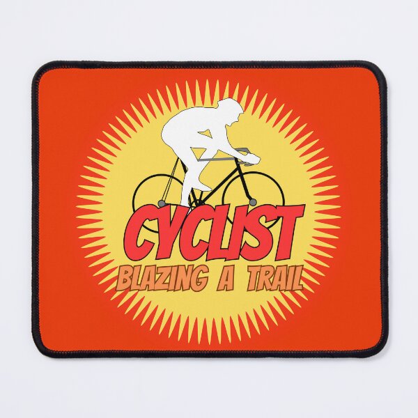 Item preview, Fun Sports Cyclist Blazing a Trail designed and sold by Shean Fritts.