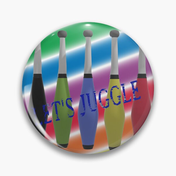 Item preview, Let's Juggle - 5 colorful juggling pins. designed and sold by shakespeare1212.