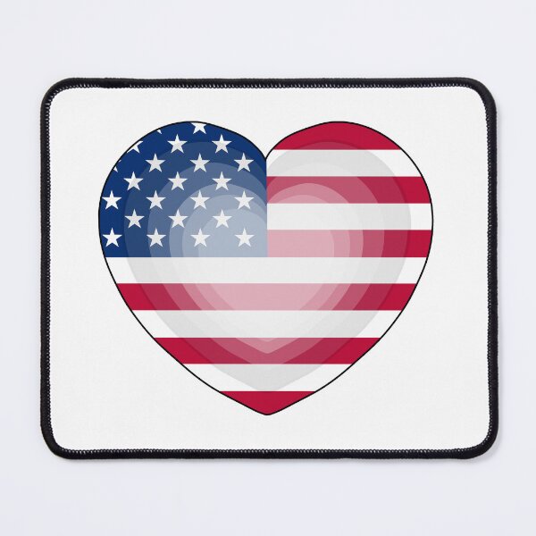 Item preview, Heart Love Flag of USA designed and sold by shopdiego.