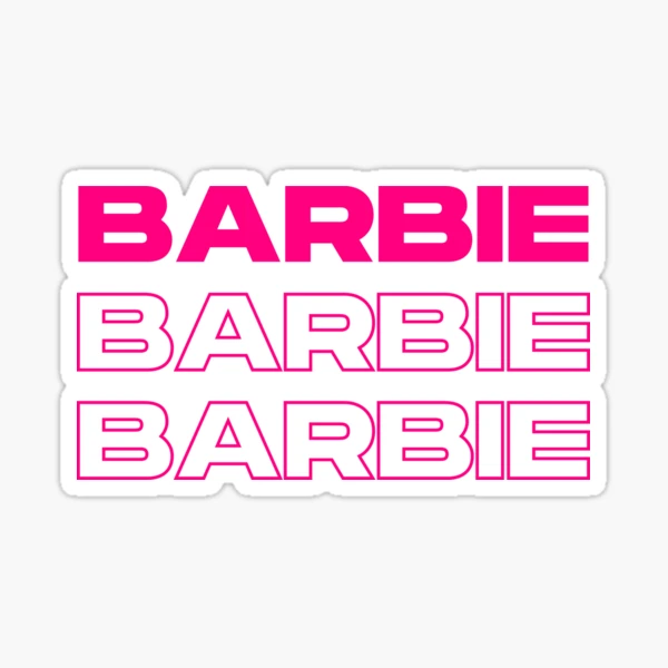 Barbie iron on online logo