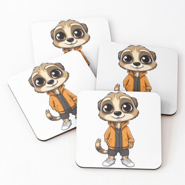 Item preview, Cute Meerkat in a Hoodie designed and sold by vasetti-press.