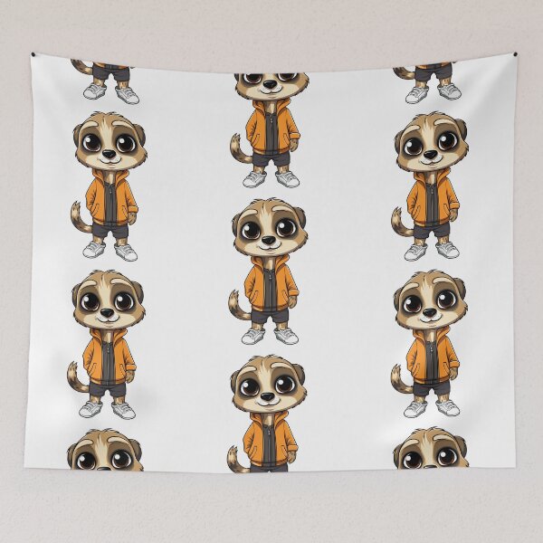 Item preview, Cute Meerkat in a Hoodie designed and sold by vasetti-press.