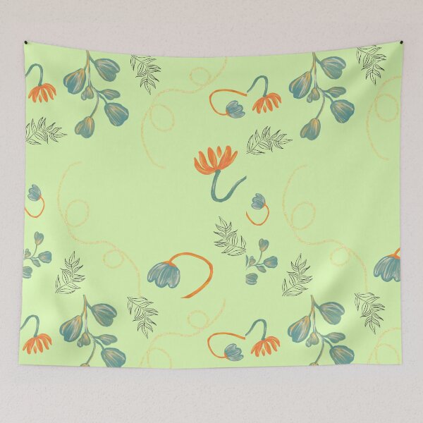 Item preview, Pastel green of flowers designed and sold by andrasdesignssss.