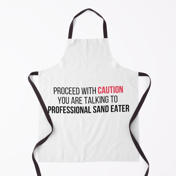 Item preview, I Eat Sand Just a little sometimes as a treat Meme Black White Beach Quote designed and sold by IHeartArts.