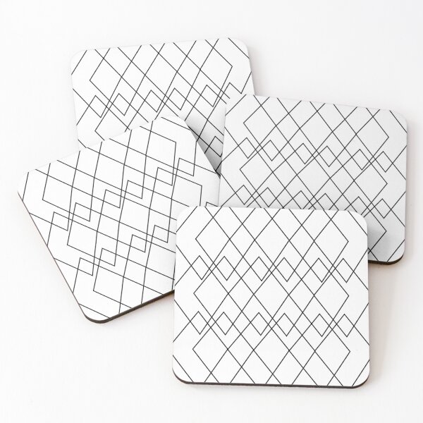 Item preview, Black and White Geometric Diamond Pattern designed and sold by Nisha Prabhu.