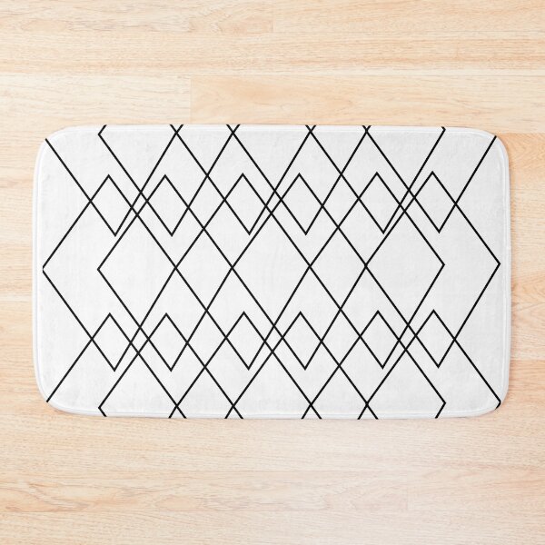 Item preview, Black and White Geometric Diamond Pattern designed and sold by Nisha Prabhu.