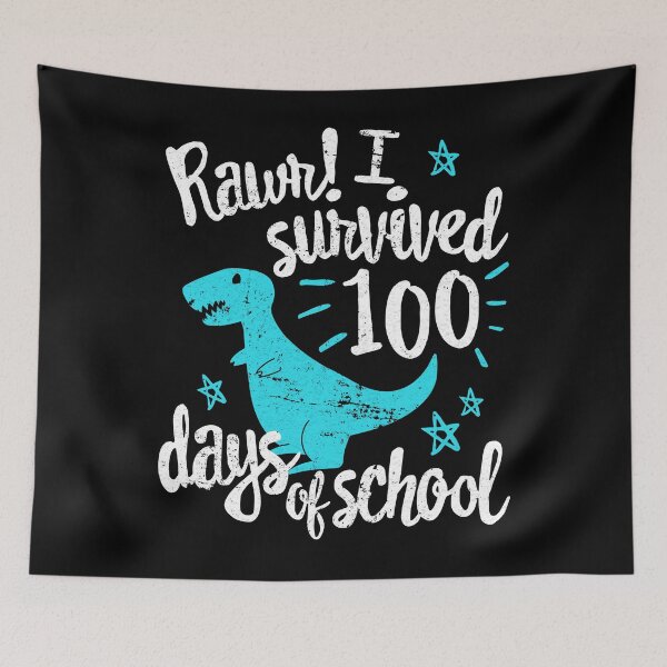 Item preview, Cute 100th Day School T-Shirt, Rawr! I Survived 100 Days designed and sold by 14thFloor.