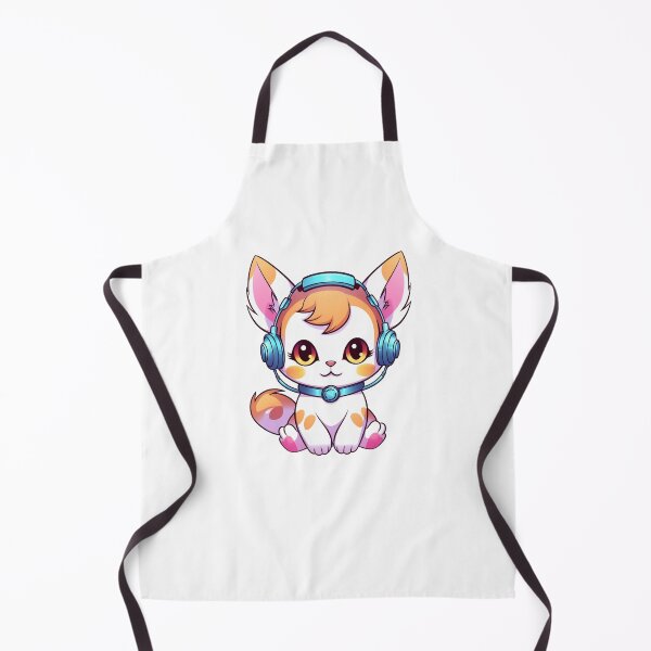Artikelvorschau, Kawaii-Katze mit Kopfhörern entworfen und verkauft von vasetti-press.