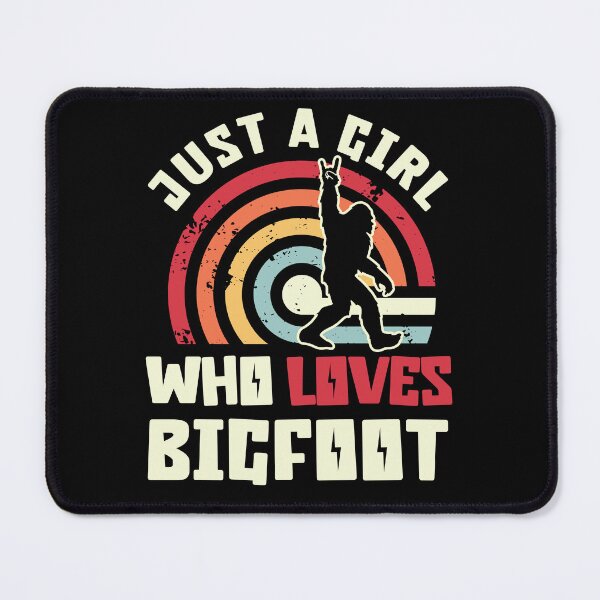 Item preview, Just a Girl Who loves Bigfoot, funny Bigfoot silhouette designed and sold by Drzamag.