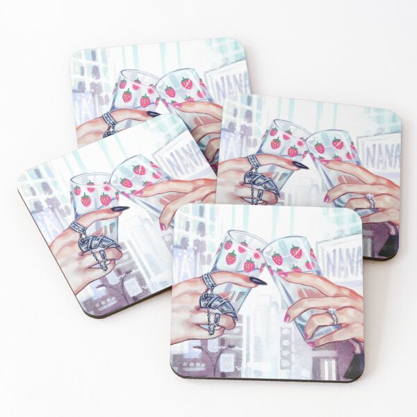 Item preview, NANA strawberry glasses art designed and sold by rellyneve.