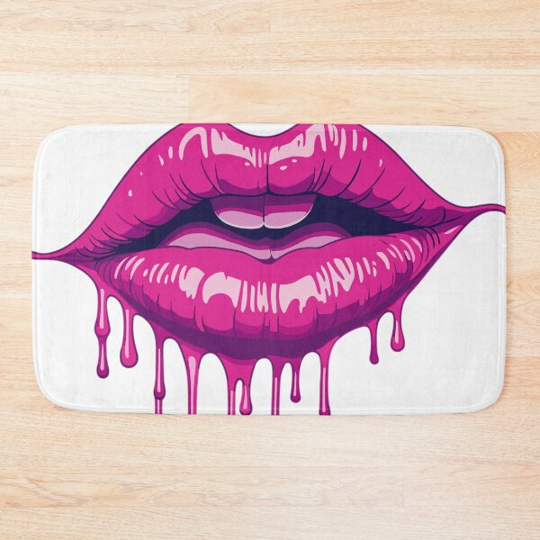 Item preview, Hot Pink Lips Colorful and Beautiful Art  designed and sold by LOT7Clothing.