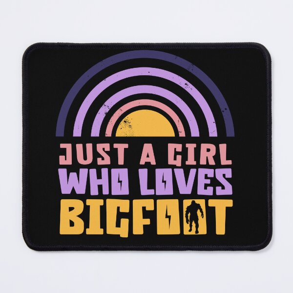 Item preview, Just a Girl Who loves Bigfoot, funny Bigfoot silhouette designed and sold by Drzamag.