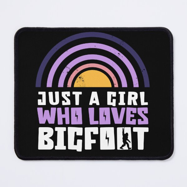 Item preview, Just a Girl Who loves Bigfoot, funny Bigfoot silhouette designed and sold by Drzamag.