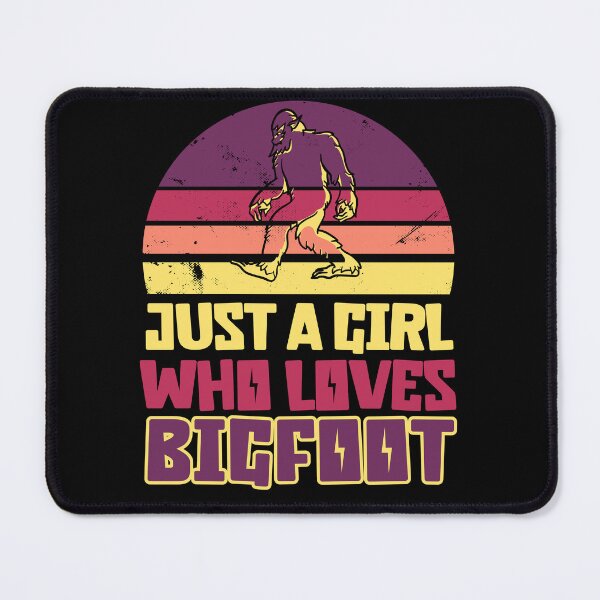 Item preview, Just a Girl Who loves Bigfoot, funny Bigfoot silhouette designed and sold by Drzamag.