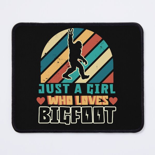 Item preview, Just a Girl Who loves Bigfoot, funny Bigfoot silhouette designed and sold by Drzamag.