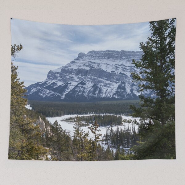 Artikelvorschau,  Hoodoos und Snowy Tunnel Mountain, Alberta entworfen und verkauft von rawshutterbug.