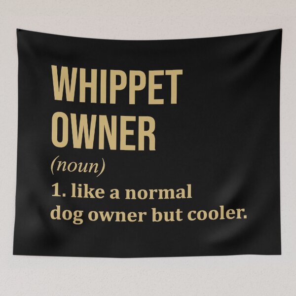 Item preview, Whippet Dog Owner Definition in Gold designed and sold by XCIV.