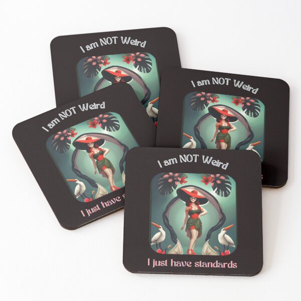 Item preview, Colorful, Sassy and Funny I am NOT Weird! designed and sold by CherWhiteRabbit.