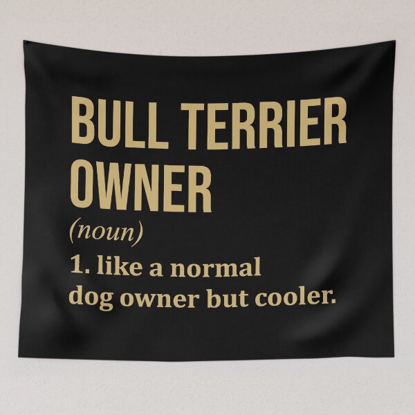 Item preview, Bull Terrier Dog Owner Definition in Gold designed and sold by XCIV.