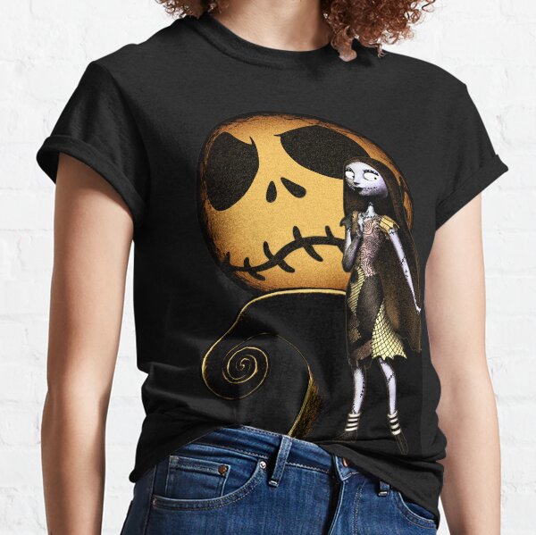 Nightmare Before Christmas Disney Tim Burton Jack Skellington Sally  Halloween T-Shirts for Sale