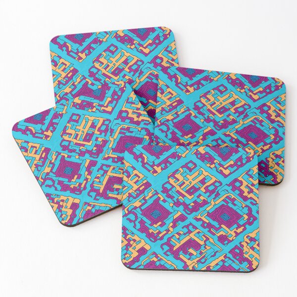 Item preview, abstract roses in maze designed and sold by Momopunk3000.