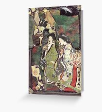 Geishas On Parade Greeting Card